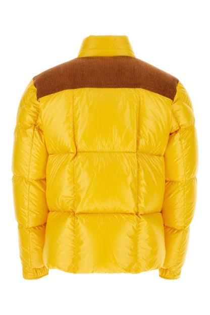 MONCLER | Yellow polyester Ain down jacket