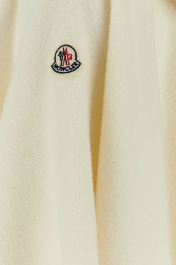 MONCLER | Ivory felt cape