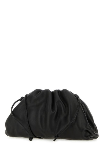 BOTTEGA VENETA | Black nappa leather mini Pouch clutch