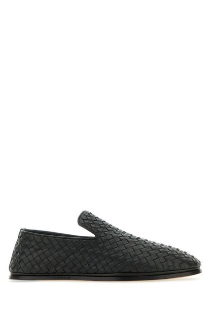 BOTTEGA VENETA | Dark green nappa leather Sunday slip ons