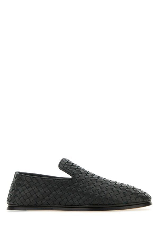 BOTTEGA VENETA | Dark green nappa leather Sunday slip ons