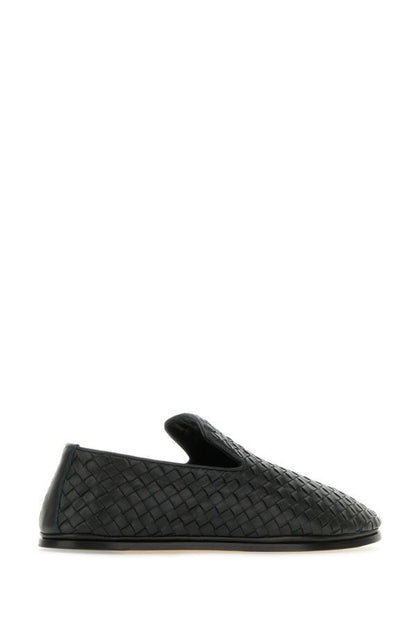 BOTTEGA VENETA | Dark green nappa leather Sunday slip ons