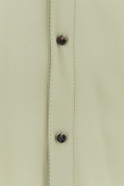 BOTTEGA VENETA | Sage green twill shirt