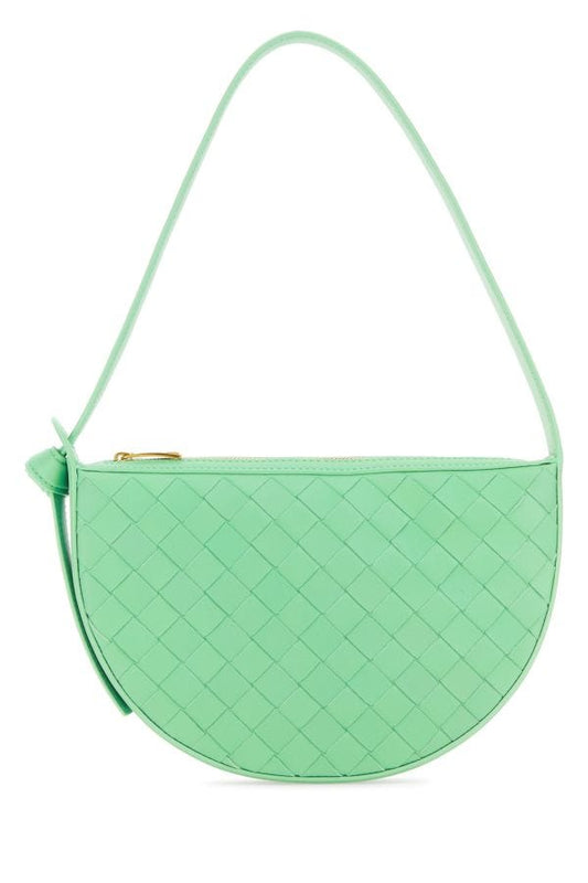 BOTTEGA VENETA | Mint green leather Mini Sunrise shoulder bag