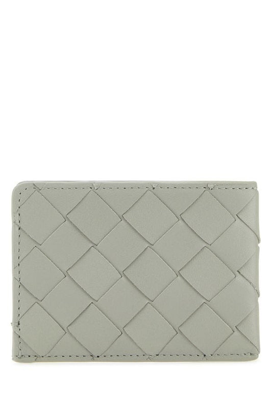 BOTTEGA VENETA | Light grey leather card holder