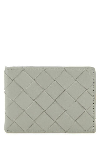 BOTTEGA VENETA | Light grey leather card holder