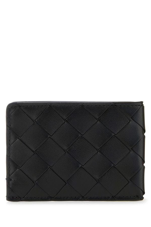 BOTTEGA VENETA | Black leather cardholder