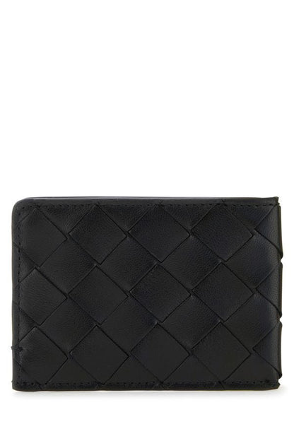BOTTEGA VENETA | Black leather cardholder
