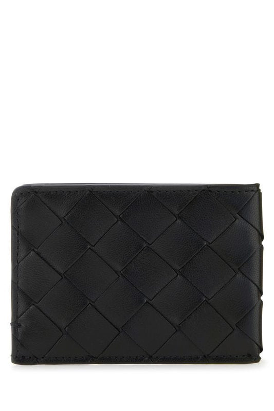 BOTTEGA VENETA | Black leather cardholder