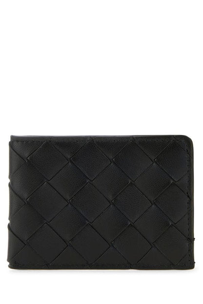 BOTTEGA VENETA | Black leather cardholder