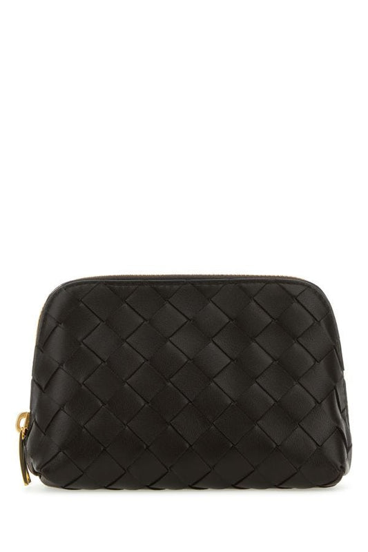 BOTTEGA VENETA | Dark brown leather beauty case