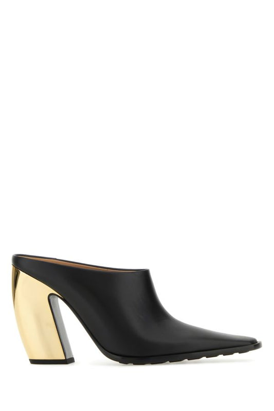 BOTTEGA VENETA | Black leather Tex mules