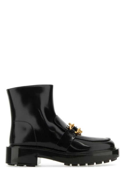 BOTTEGA VENETA | Black leather Monsieur ankle boots