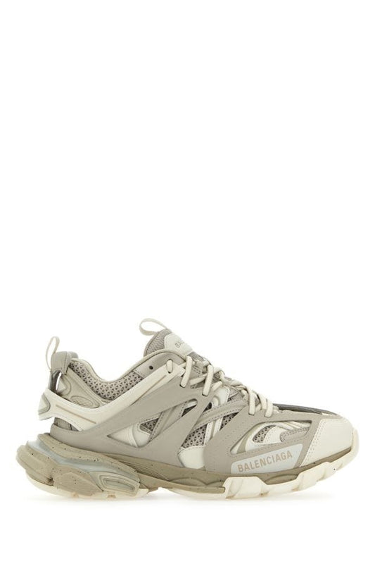 BALENCIAGA | Two-tone synthetic leather and fabric sneakers