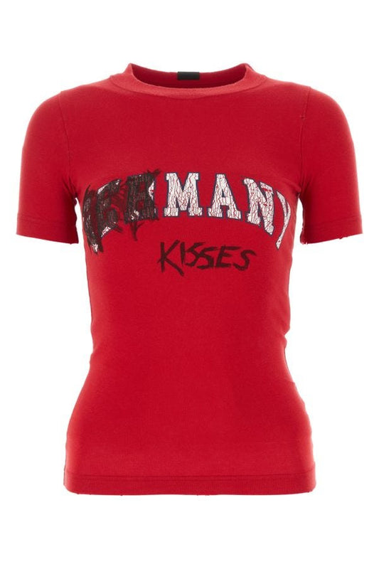 BALENCIAGA | Red cotton t-shirt