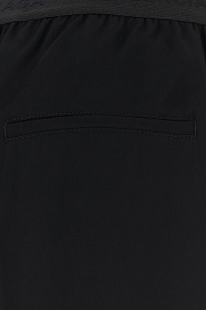 BALENCIAGA | Black viscose wide-leg pant