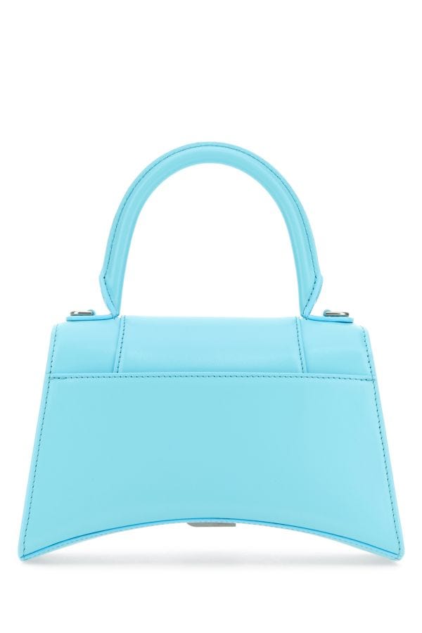 BALENCIAGA | Light blue leather small Hourglass handbag