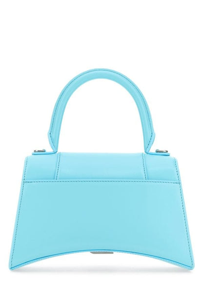 BALENCIAGA | Light blue leather small Hourglass handbag