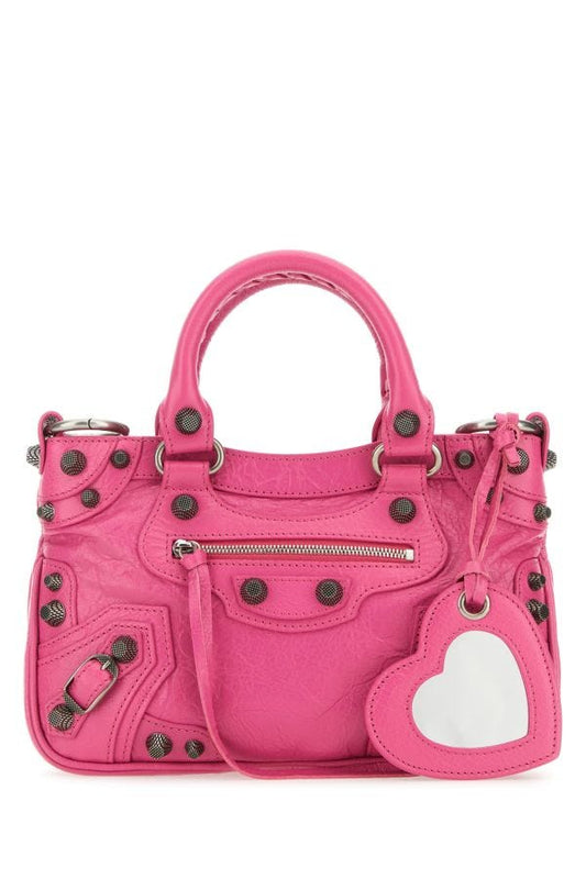 BALENCIAGA | Fucsia leather Neo Cagole Tote S handbag