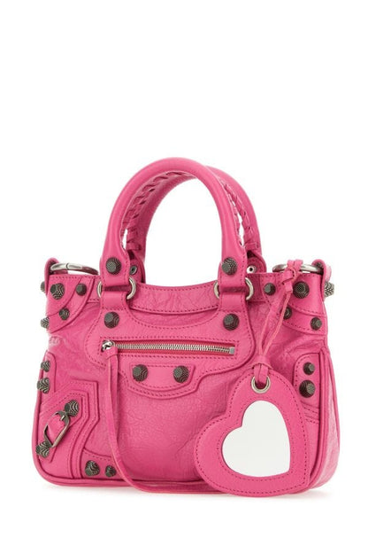 BALENCIAGA | Fucsia leather Neo Cagole Tote S handbag