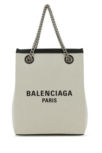 BALENCIAGA | Sand canvas Duty Free handbag