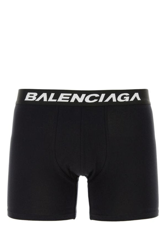 BALENCIAGA | Black stretch cotton Racer boxer
