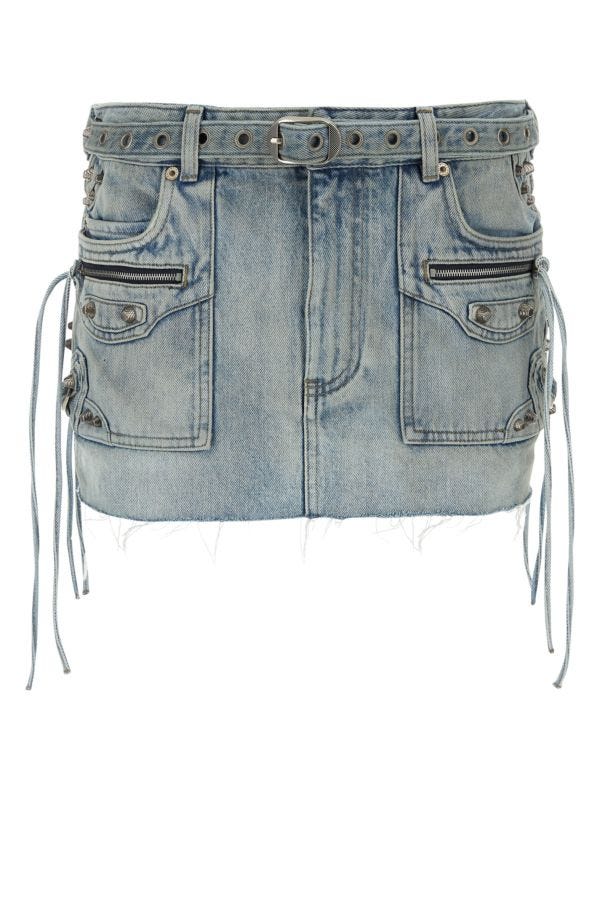 BALENCIAGA | Denim Cagole mini skirt