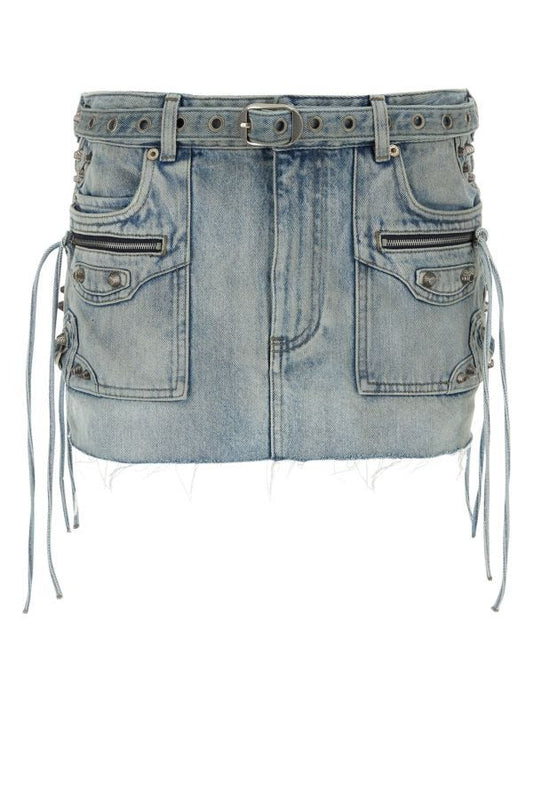 BALENCIAGA | Denim Cagole mini skirt