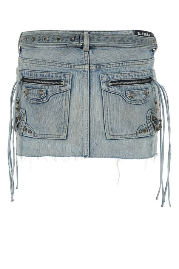 BALENCIAGA | Denim Cagole mini skirt
