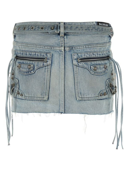 BALENCIAGA | Denim Cagole mini skirt