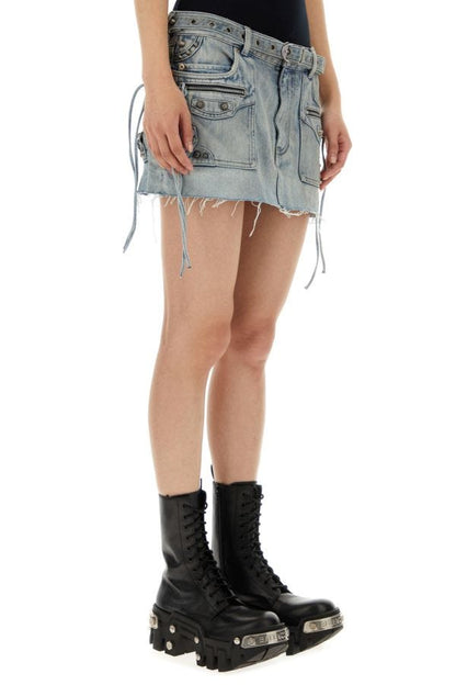 BALENCIAGA | Denim Cagole mini skirt