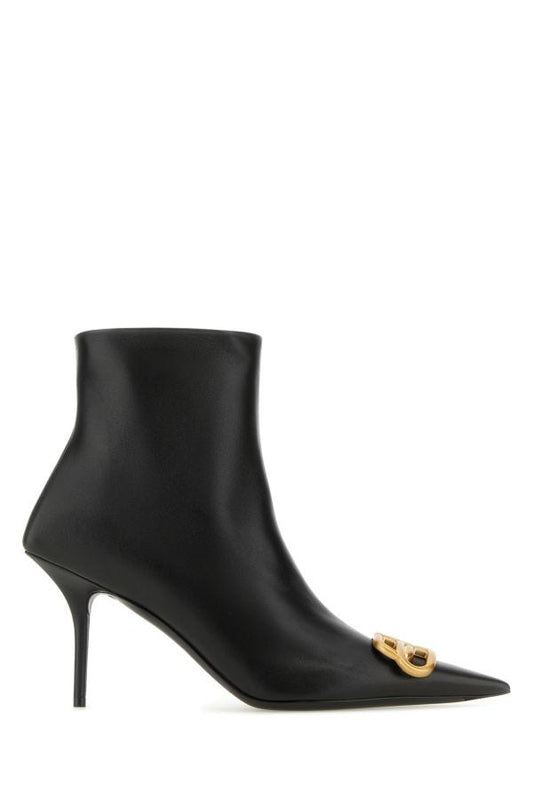 BALENCIAGA | Black leather Square Knife ankle boots