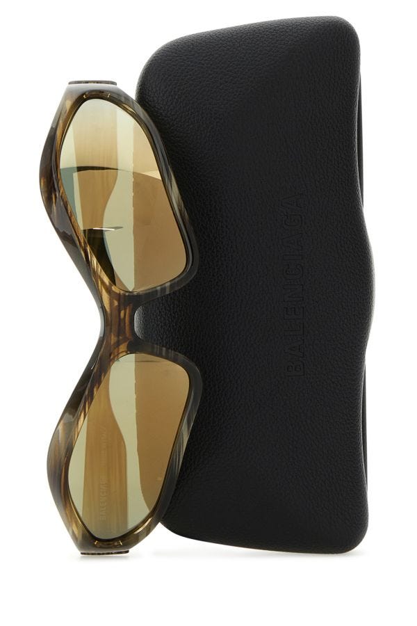 BALENCIAGA | Multicolor acetate Fennec Oval sunglasses