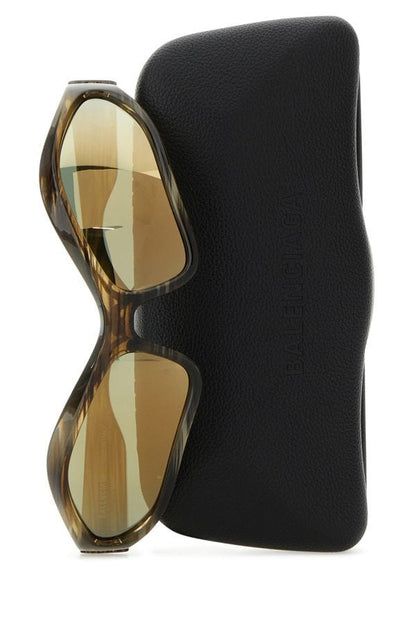 BALENCIAGA | Multicolor acetate Fennec Oval sunglasses