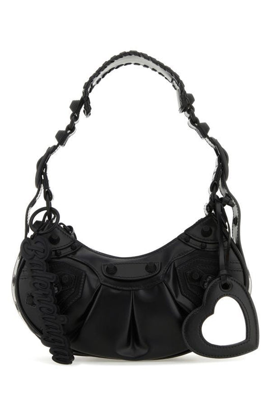 BALENCIAGA | Black leather Le Cagole XS shoulder bag
