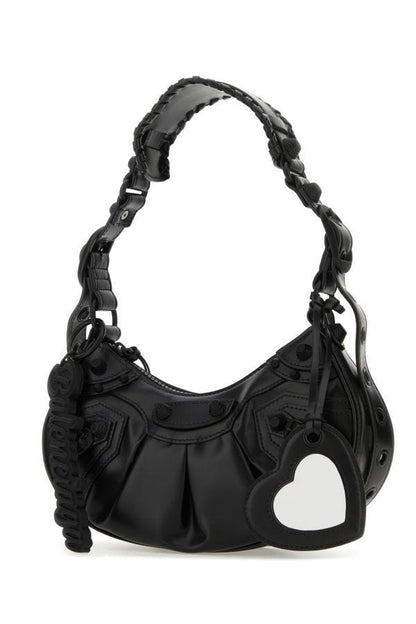 BALENCIAGA | Black leather Le Cagole XS shoulder bag