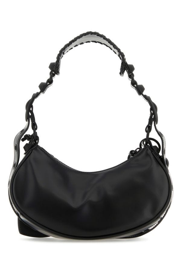 BALENCIAGA | Black leather Le Cagole XS shoulder bag