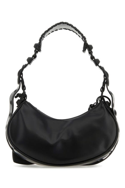 BALENCIAGA | Black leather Le Cagole XS shoulder bag