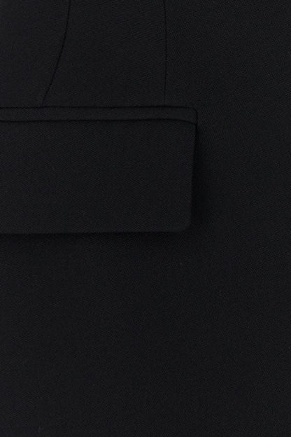 VERSACE | Black grain de poudre blazer