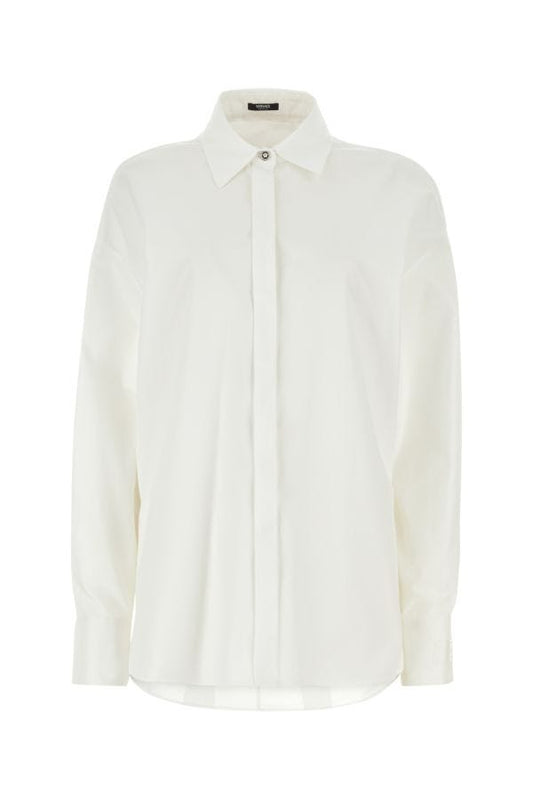 VERSACE | White poplin oversize shirt