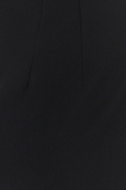 VERSACE | Black wool skirt