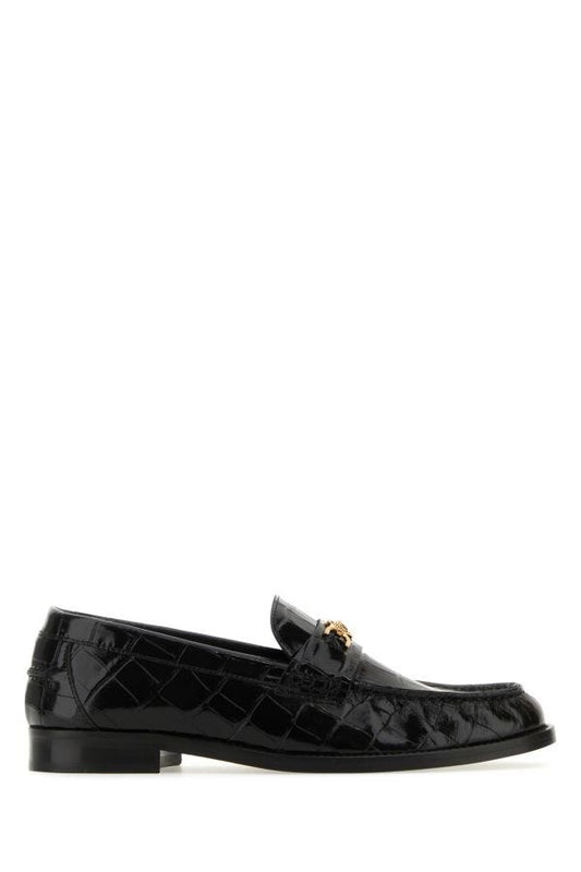 VERSACE | Black leather Medusa '95 loafers