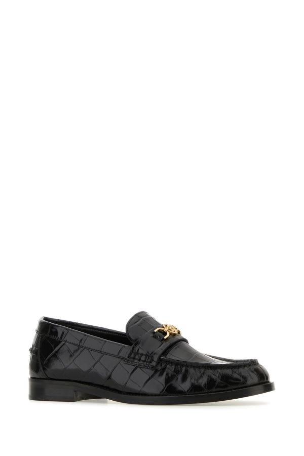 VERSACE | Black leather Medusa '95 loafers