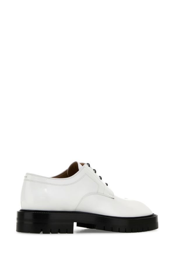 MAISON MARGIELA | White leather Tabi lace-up shoes