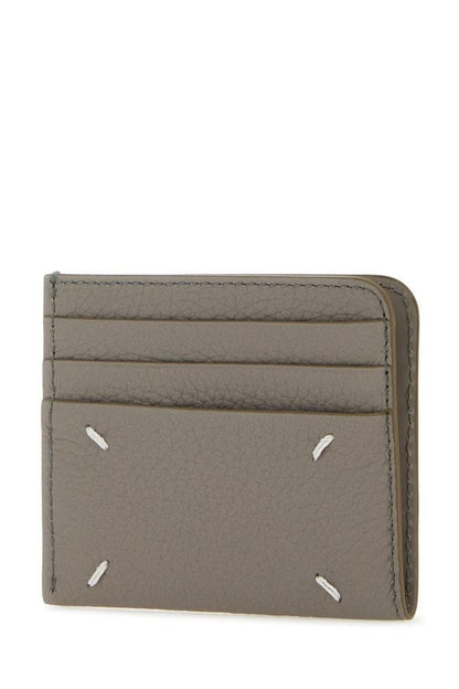 MAISON MARGIELA | Dove grey leather card holder