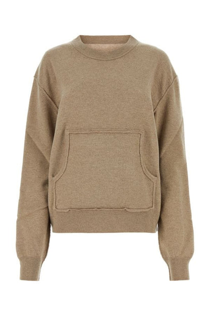 MAISON MARGIELA | Melange cappuccino wool blend sweater