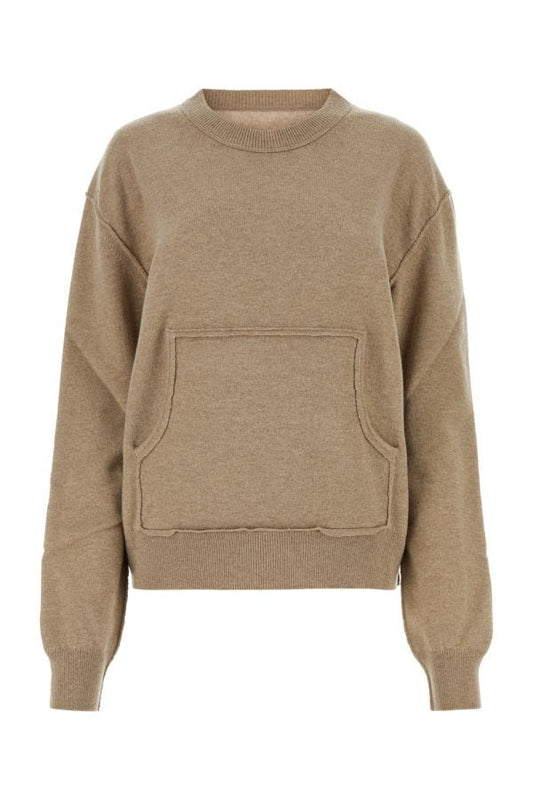 MAISON MARGIELA | Melange cappuccino wool blend sweater