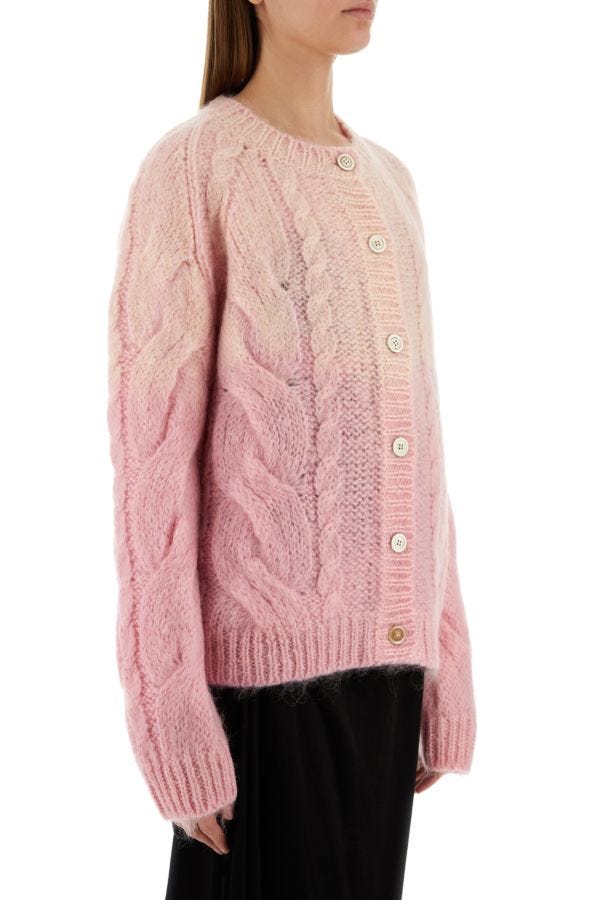 MAISON MARGIELA | Pink mohair blend cardigan