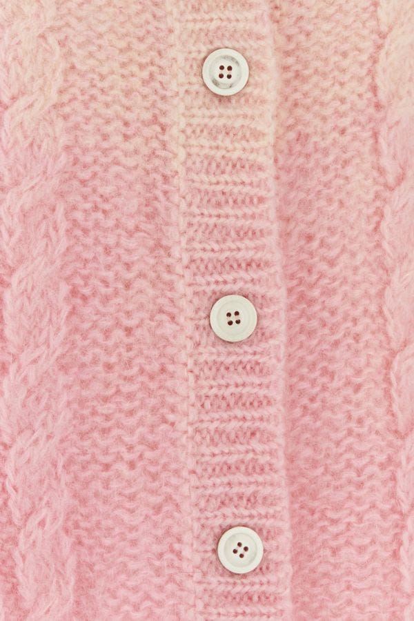 MAISON MARGIELA | Pink mohair blend cardigan