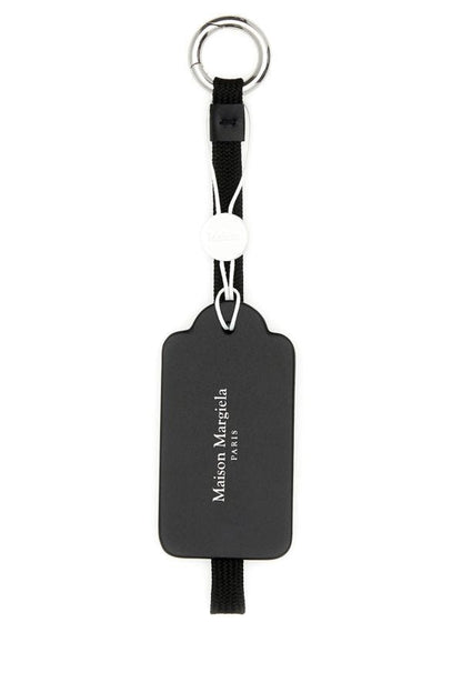 MAISON MARGIELA | Black leather key ring